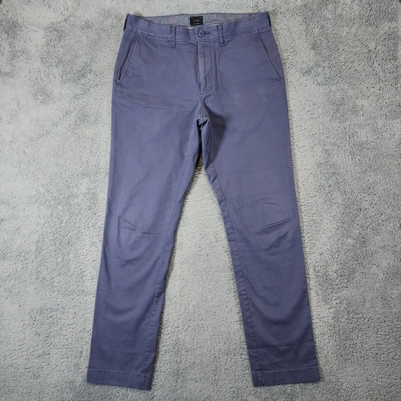 J.Crew Other - J Crew 770 Straight Pants Mens 30x32 Chinos Blue Stretch Cotton Casual Minimal